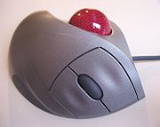 Un modelo trackball de Logitech